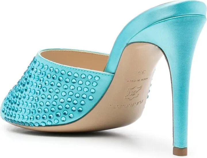 100mm Crystal-Embellished Sandals - Image 3
