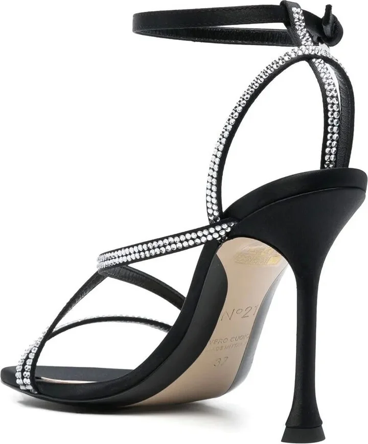 100mm Crystal-Embellished Sandals - Image 3