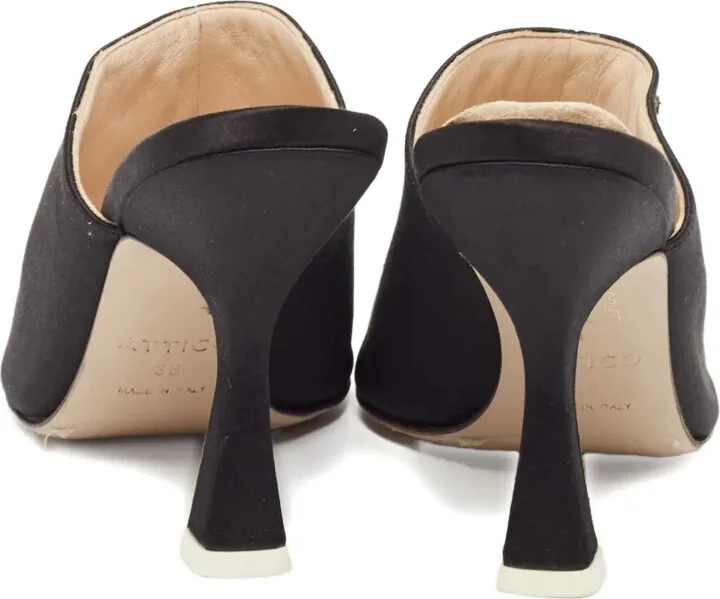 100mm Crystal-Embellished Satin Mules - Image 4