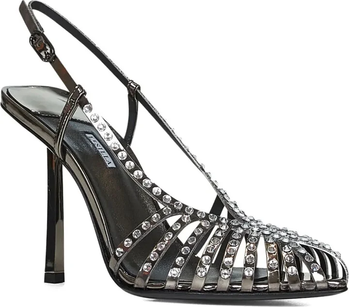 100mm Crystal-Embellished Slingback Sandals - Image 2