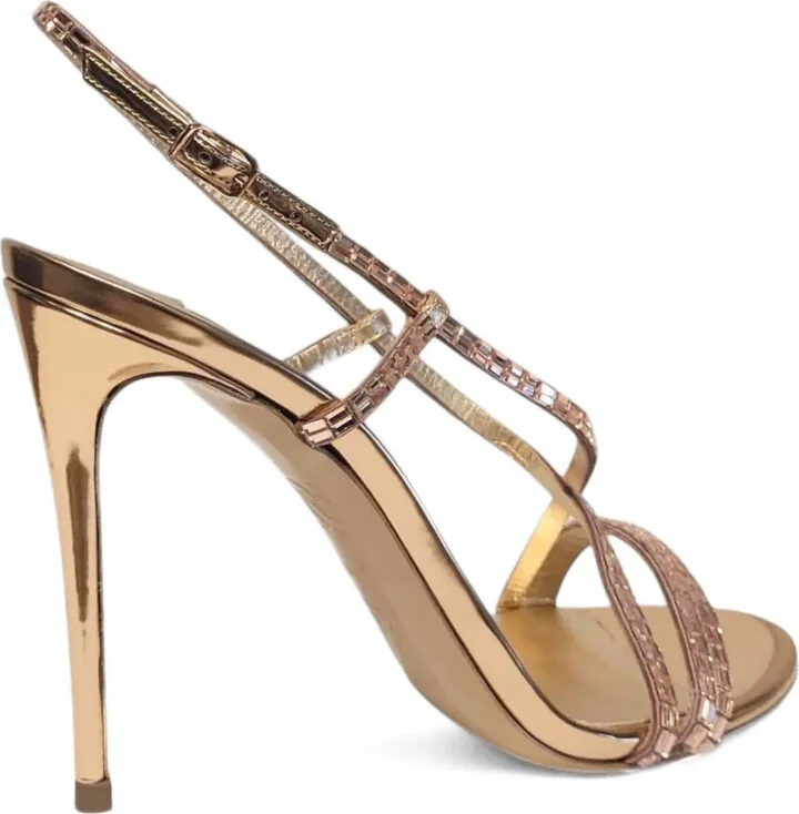 100mm Crystal-Embellished Slingback Sandals - Image 2