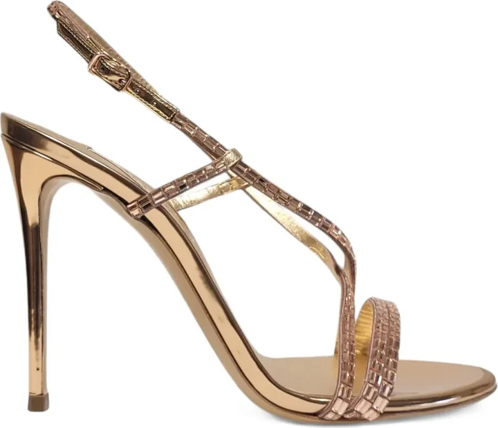 100mm Crystal-Embellished Slingback Sandals