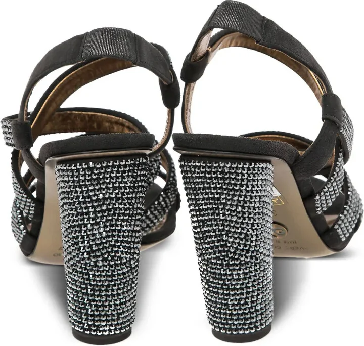 100mm Crystal-Embellished Suede Sandals - Image 4