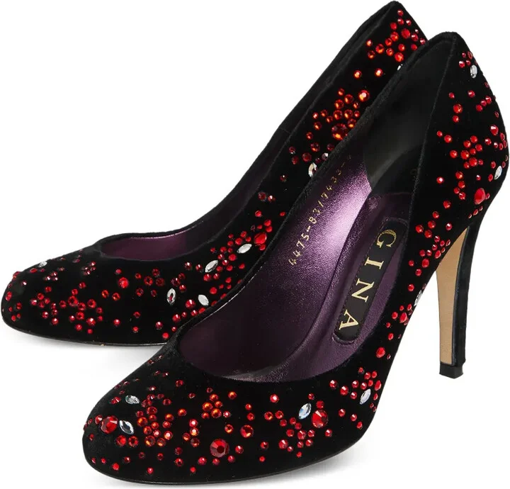 100mm Crystal-Embellished Velvet Pumps - Image 2