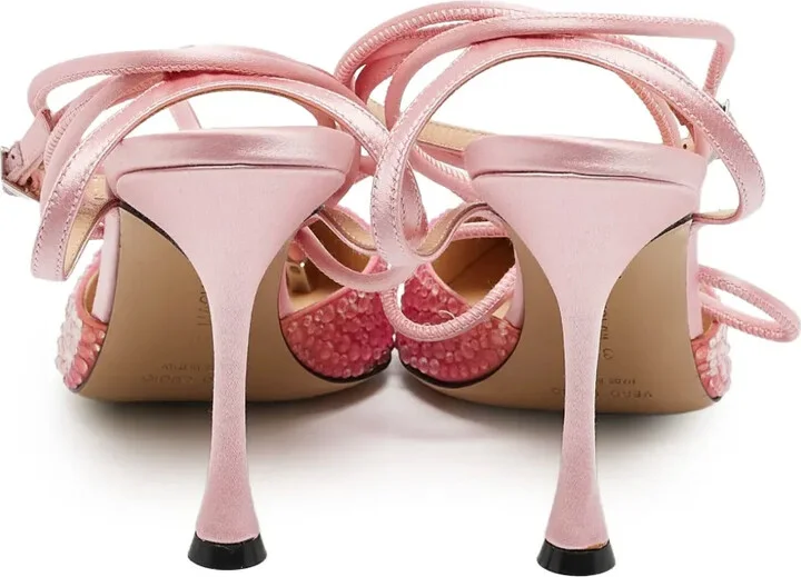 100mm Crystal Satin Pumps - Image 3