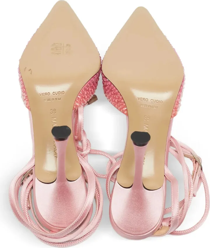 100mm Crystal Satin Pumps - Image 4