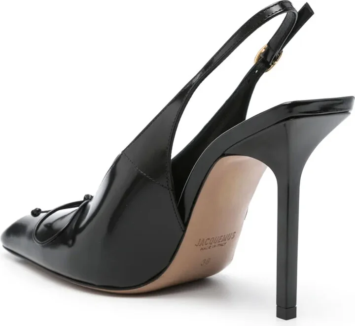 100mm Cubisto leather pumps - Image 3