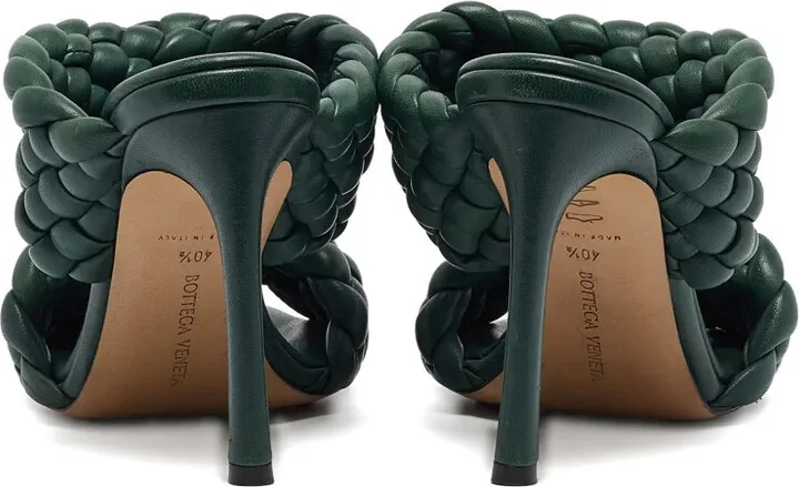 100mm Curve braided leather sandals - Image 3