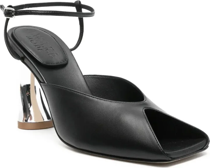 100mm Curved-Heel Open-Toe Mules - Image 2