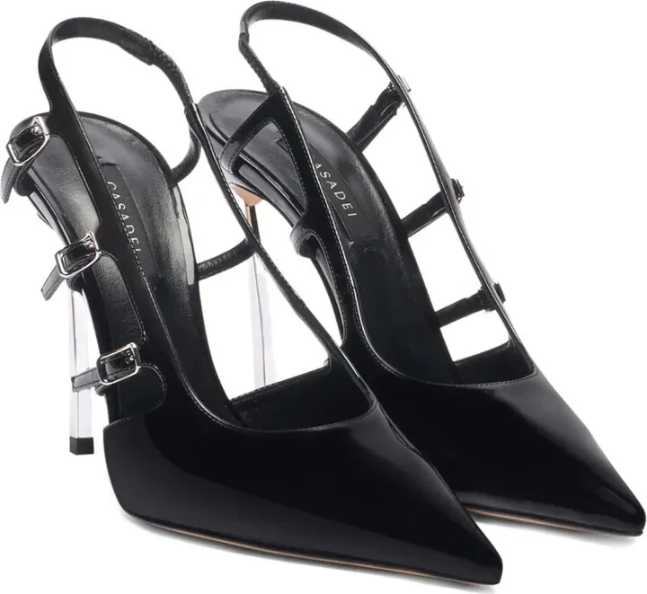 100mm Cut-Out Slingback Heeled Pumps - Image 2