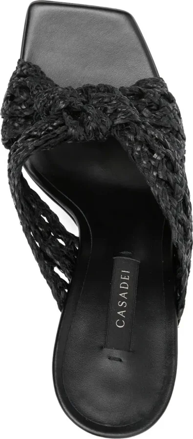 100mm Damier Versilia Geraldine woven mules - Image 4