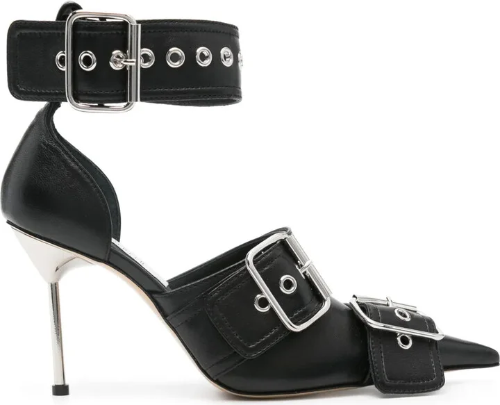 100mm Decorative-Buckle Pumps