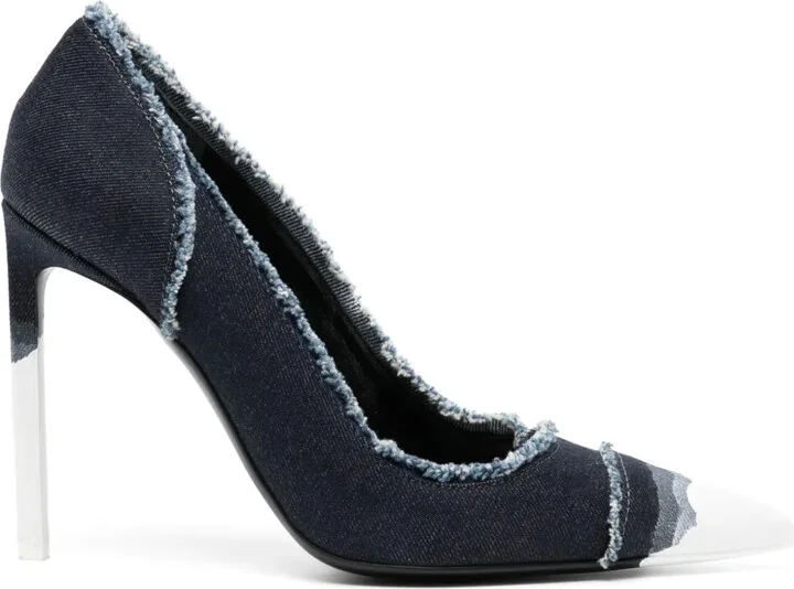 100mm Denim Pumps