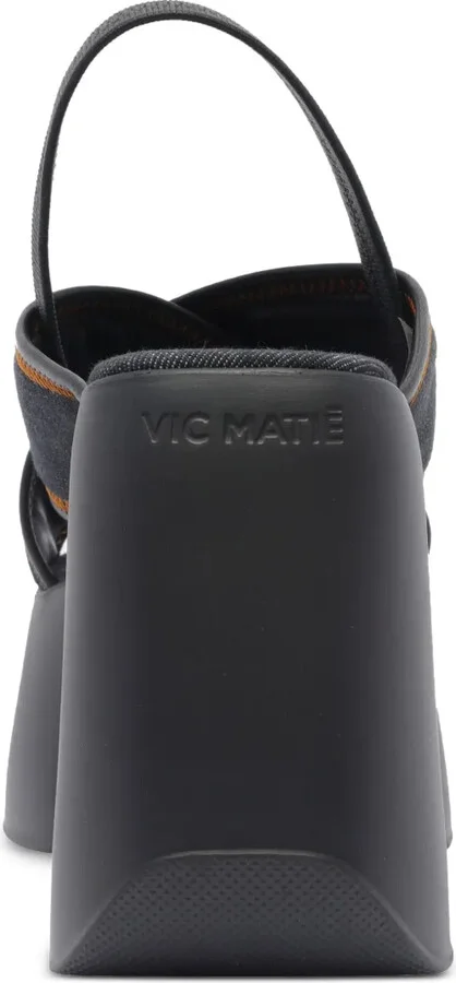 100mm Denim Sandals - Image 4
