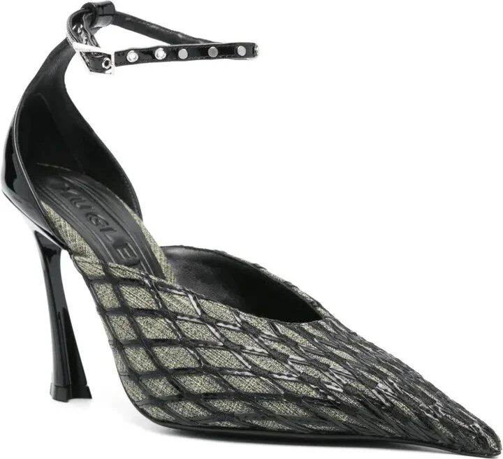 100mm Diamond-Pattern Mules - Image 2