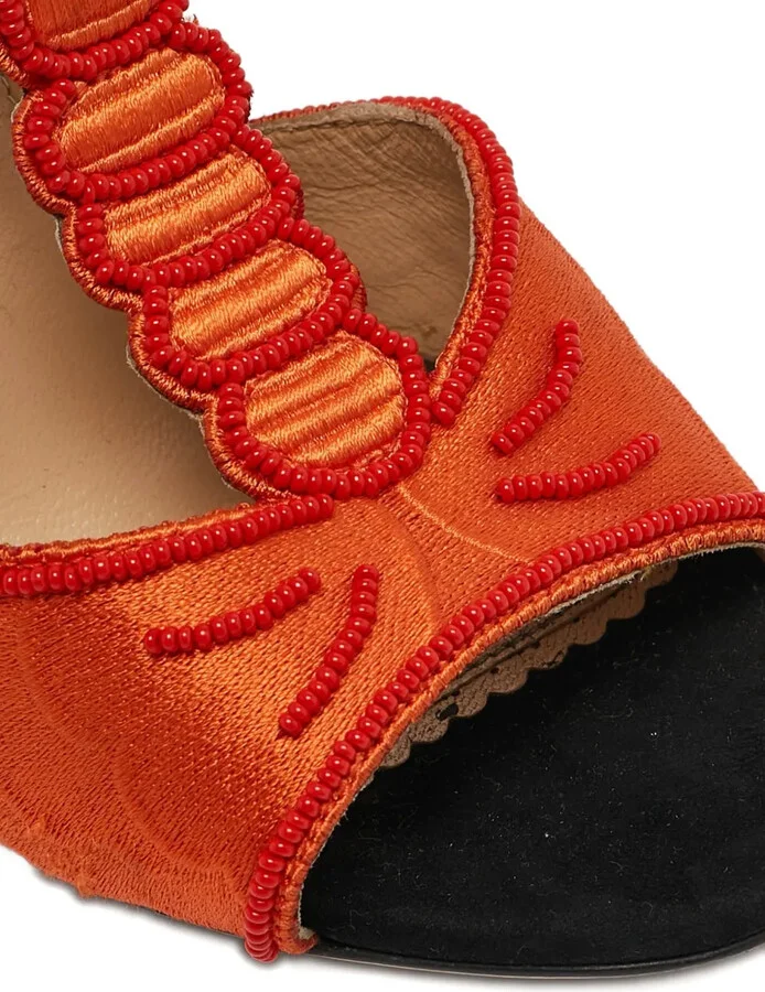 100mm Embroidered-Design Sandals - Image 4