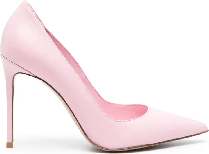 100mm Eva leather pumps
