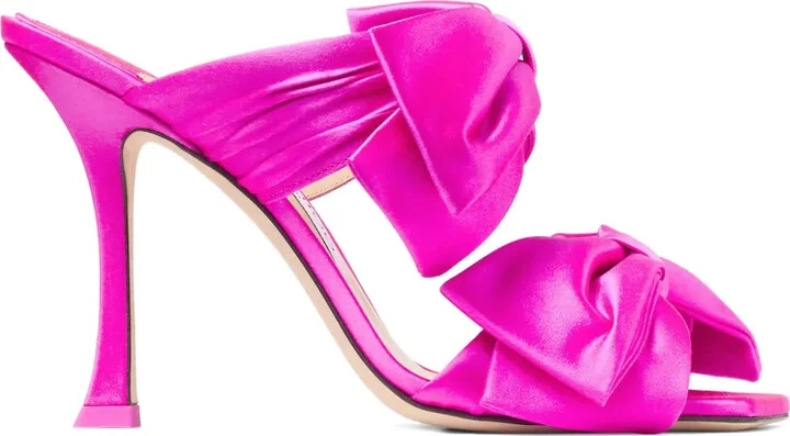 100mm Flaca satin-bow sandals