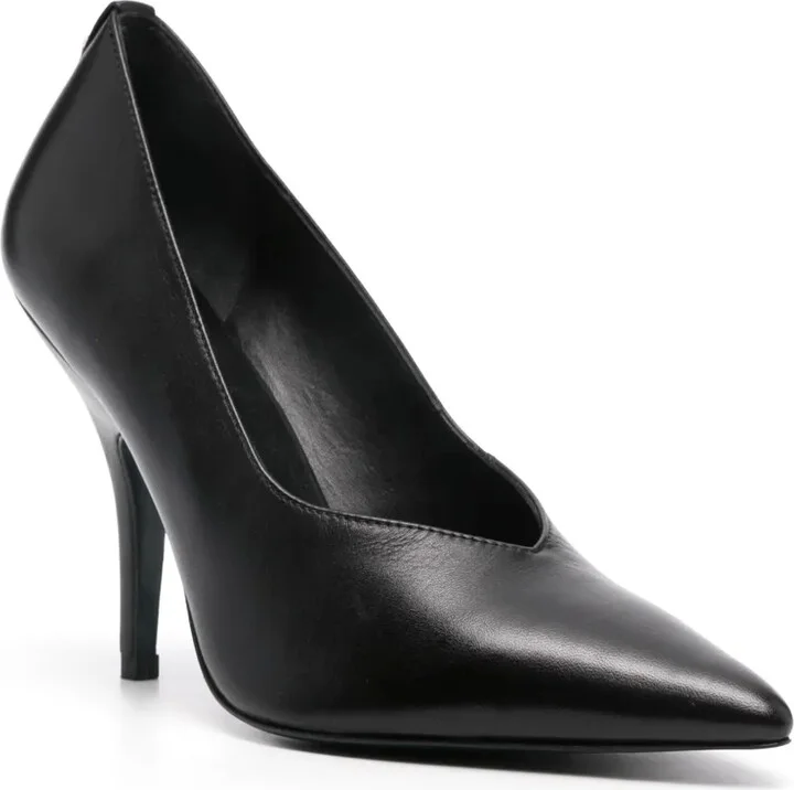 100mm Fly-rivet leather pumps - Image 2