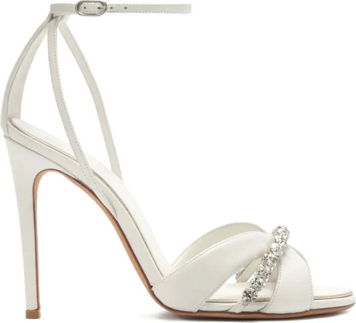 100mm Georgina heeled sandals