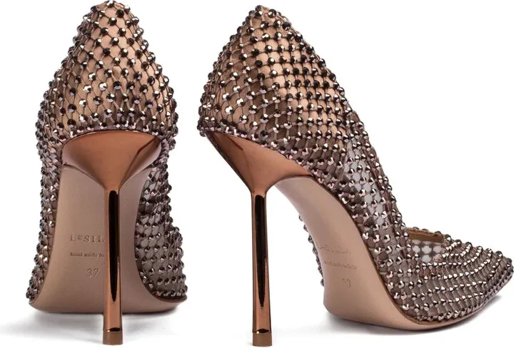 100mm Gilda crystal-embellished pointed-toe pumps - Image 2