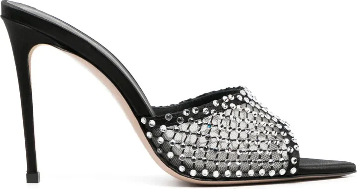 100mm Gilda crystal-embellished sandals