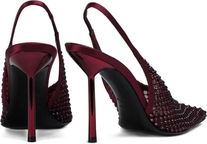 100mm Gilda crystal-embellished slingback pumps - Image 3