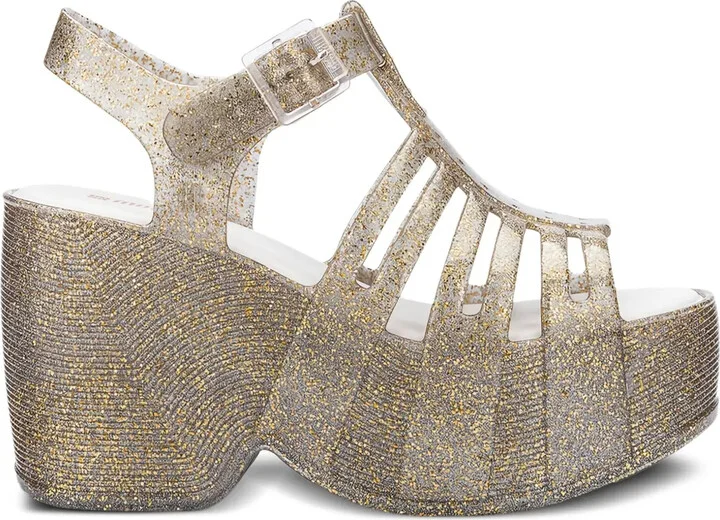 100mm Glitter Platform Sandals