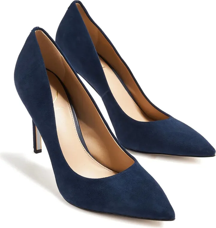 100mm Hazel suede pointed-toe pumps - Image 2