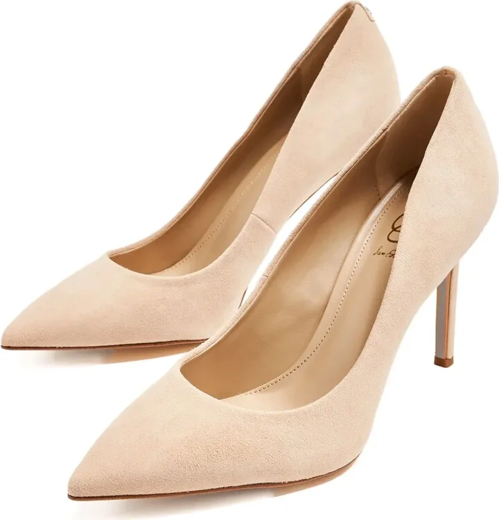 100mm Hazel suede pointed-toe pumps - Image 2