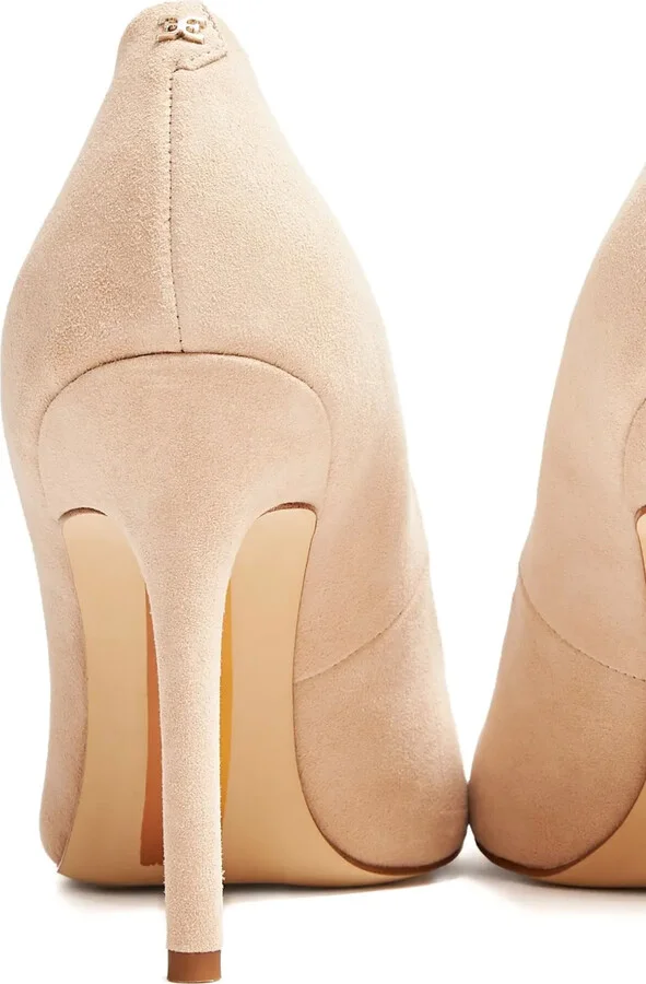100mm Hazel suede pointed-toe pumps - Image 4
