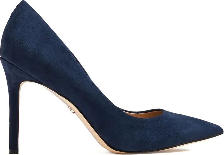 100mm Hazel suede pointed-toe pumps