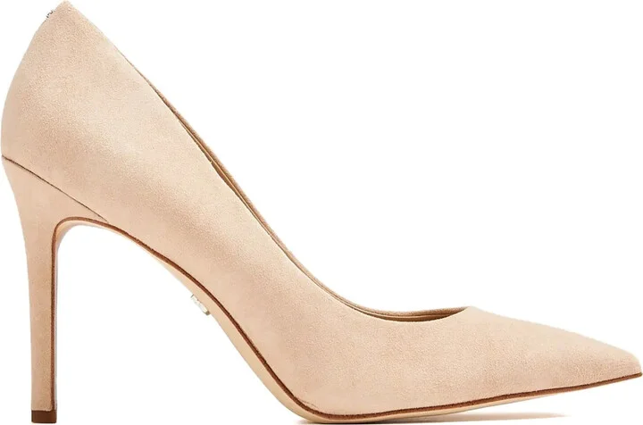 100mm Hazel suede pointed-toe pumps