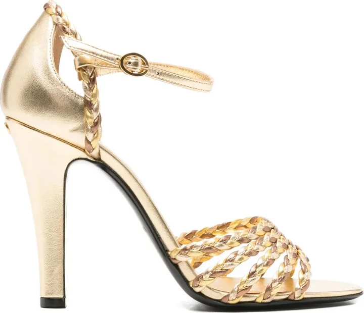 100mm Hi Dolly braided sandals