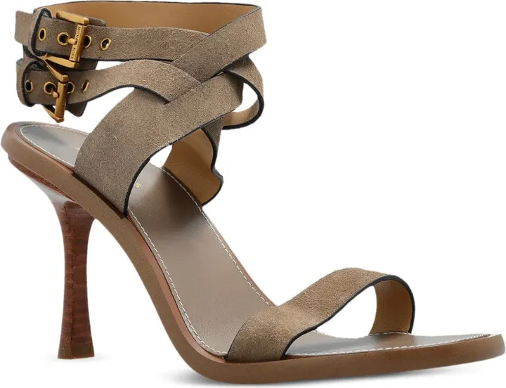 100mm Irene crossover buckle-fastening pumps - Image 2