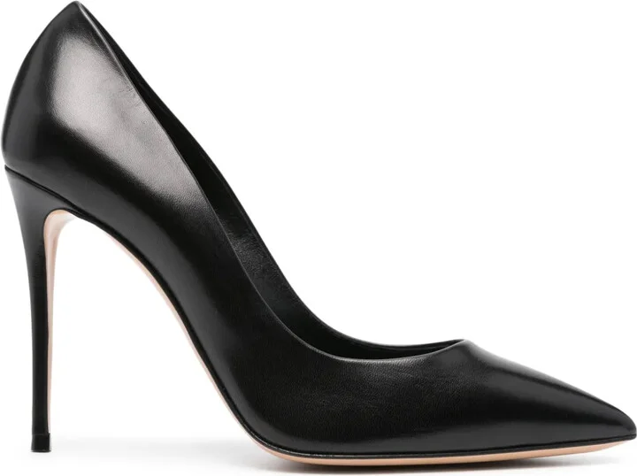 100mm Julia leather pumps