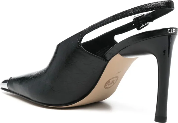 100mm Kasia leather pumps - Image 3