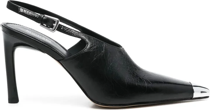 100mm Kasia leather pumps