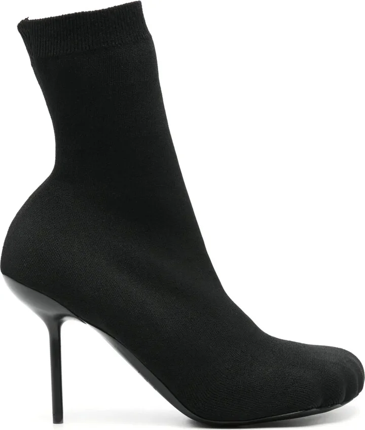 100mm Knitted Ankle Boots