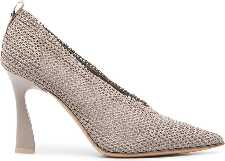 100mm Knitted Pumps