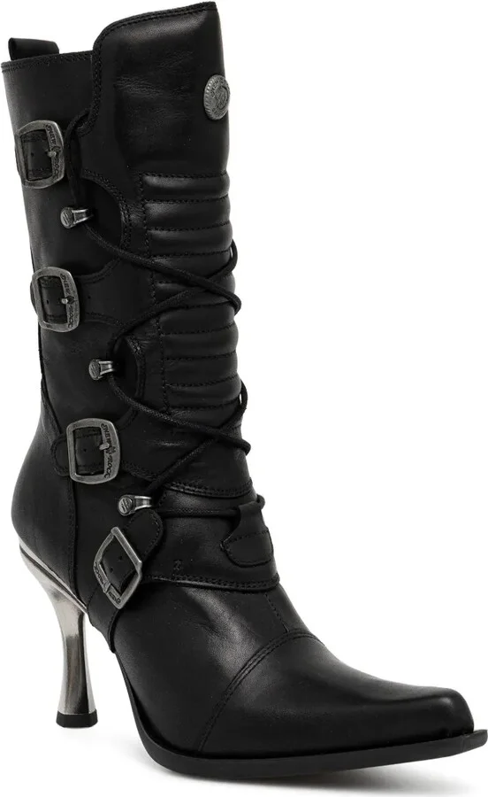 100mm Lace-Up Buckle Boots - Image 2