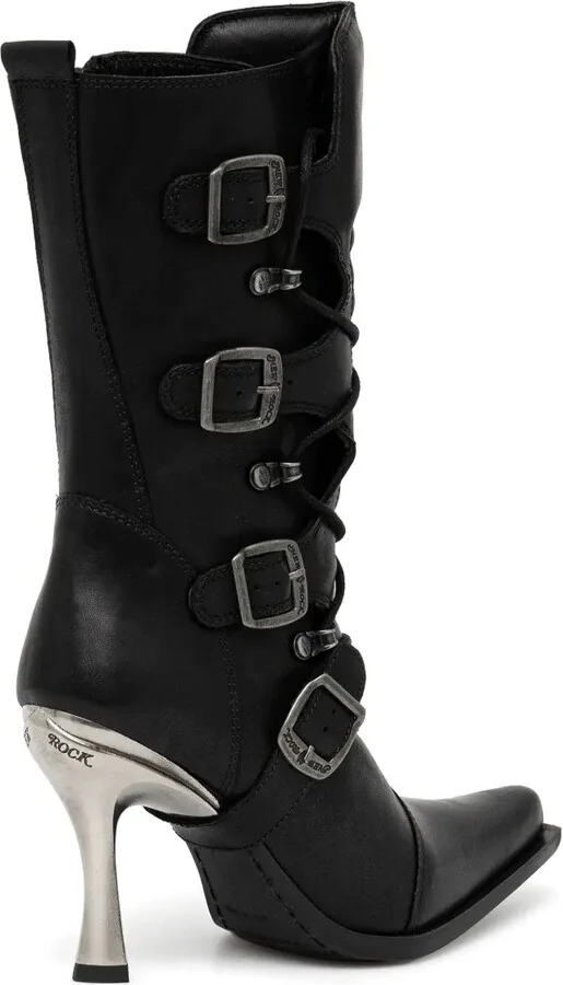 100mm Lace-Up Buckle Boots - Image 3