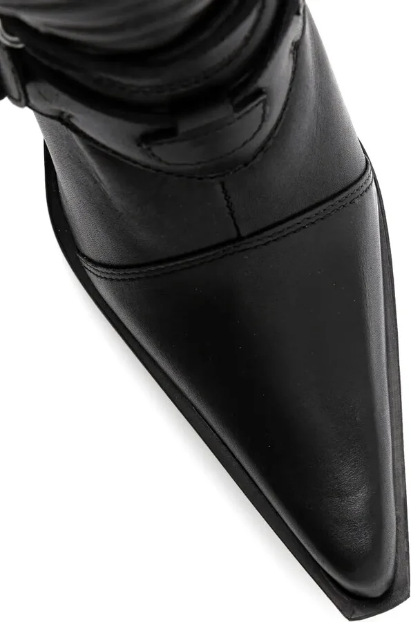 100mm Lace-Up Buckle Boots - Image 4