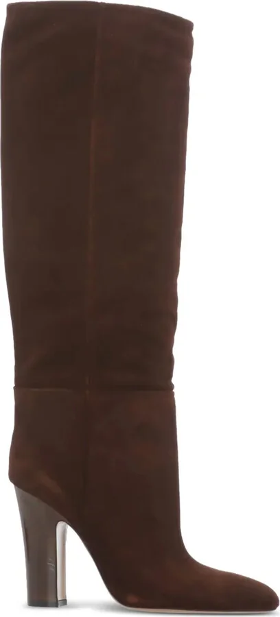 100mm Lavinia knee-high leather boots
