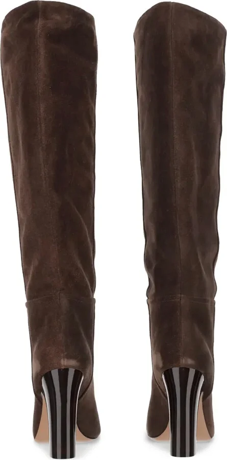 100mm Lavinia suede pointed-toe knee-high boots - Image 3