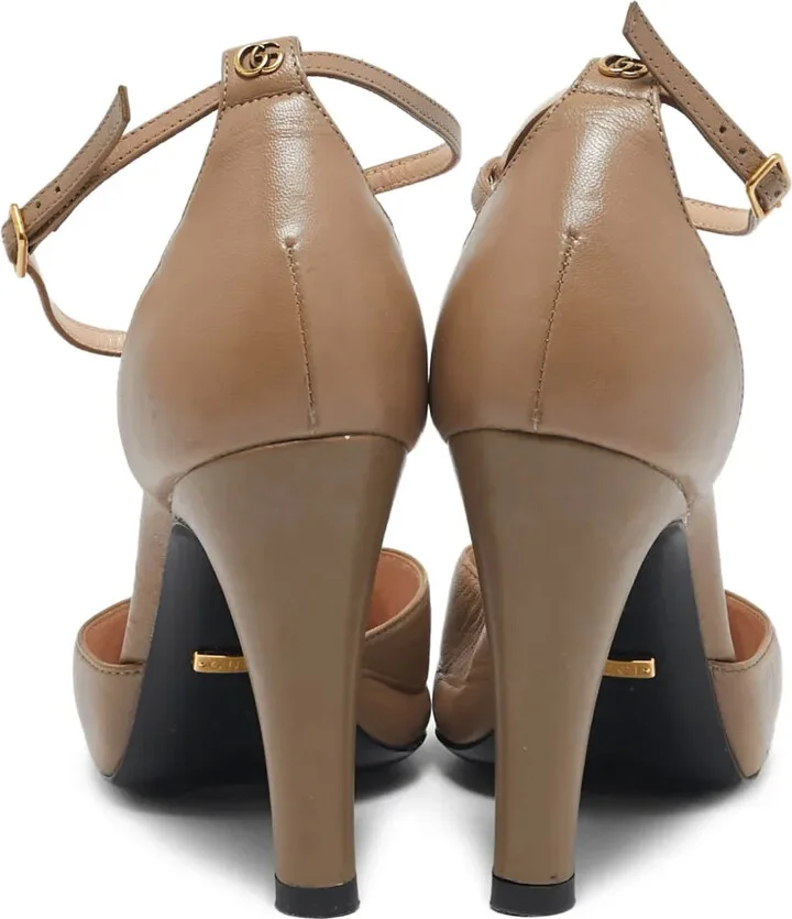 100mm Leather Ankle-Strap Pumps - Image 3