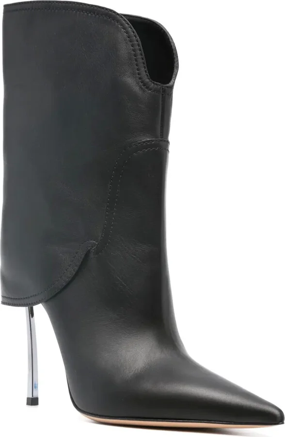 100mm Leather Boots - Image 2