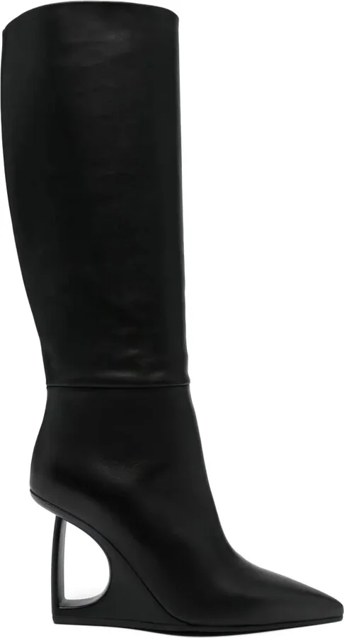100mm Leather Boots