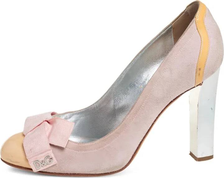 100mm Leather Bow-Detail Pumps