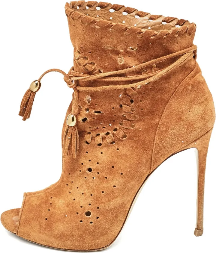 100mm Leather Heeled Boots